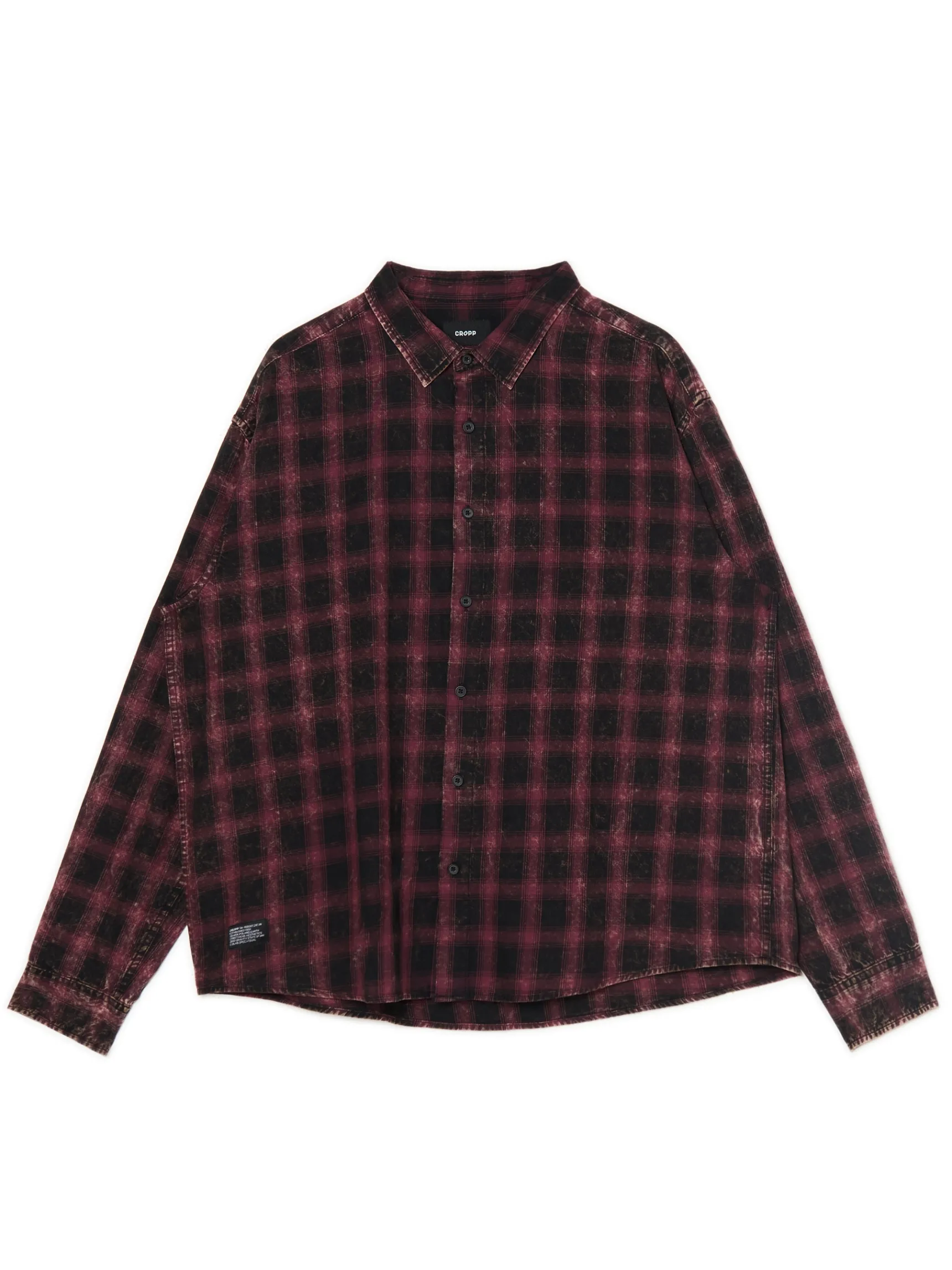 New Cropp Koszula oversize w kratę czarny