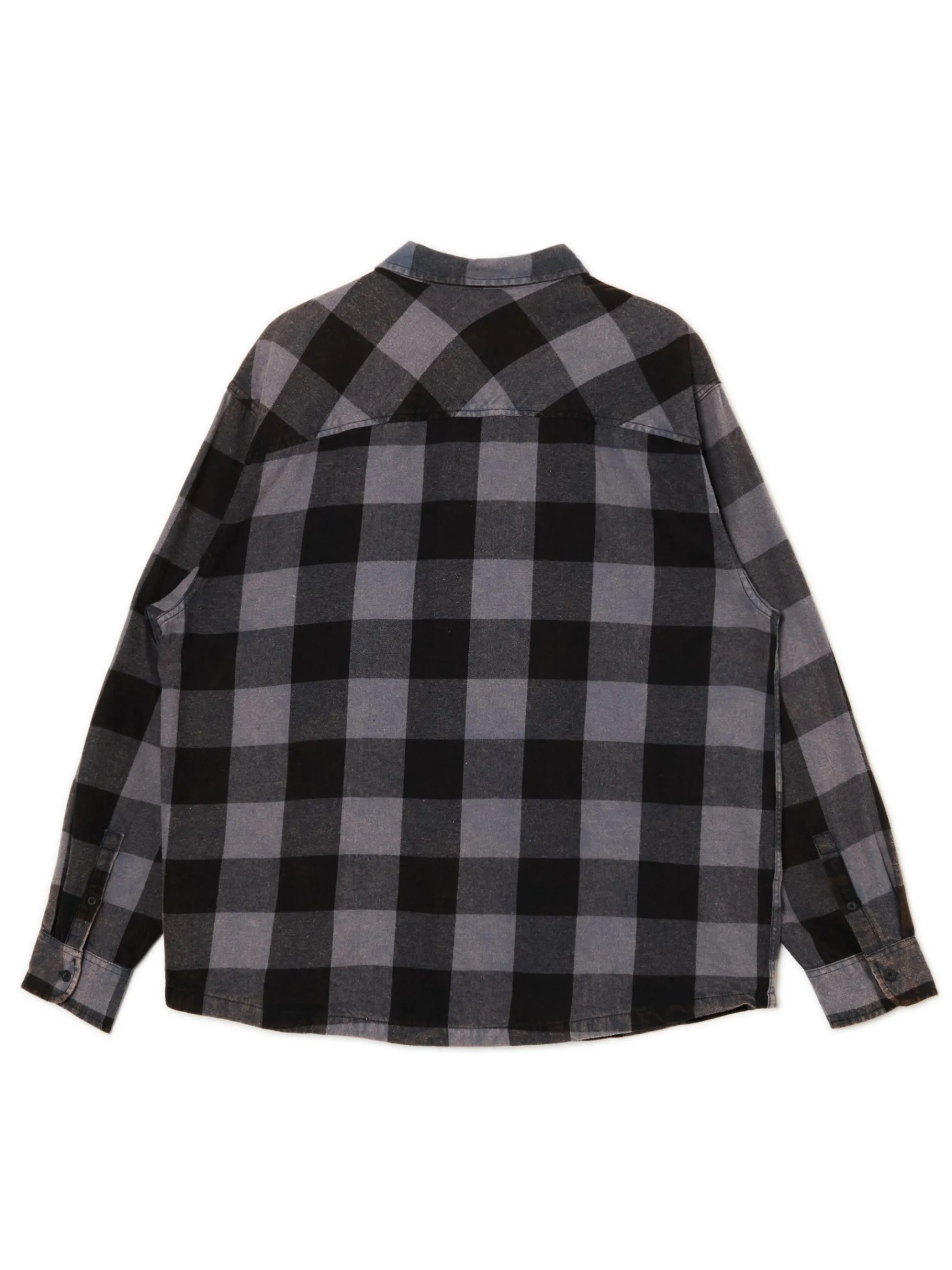 Clearance Cropp Koszula w kratę z kieszonką surowygranatowy