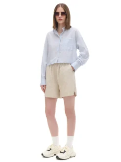 Discount Cropp Koszula w niebieskie paski błękitny