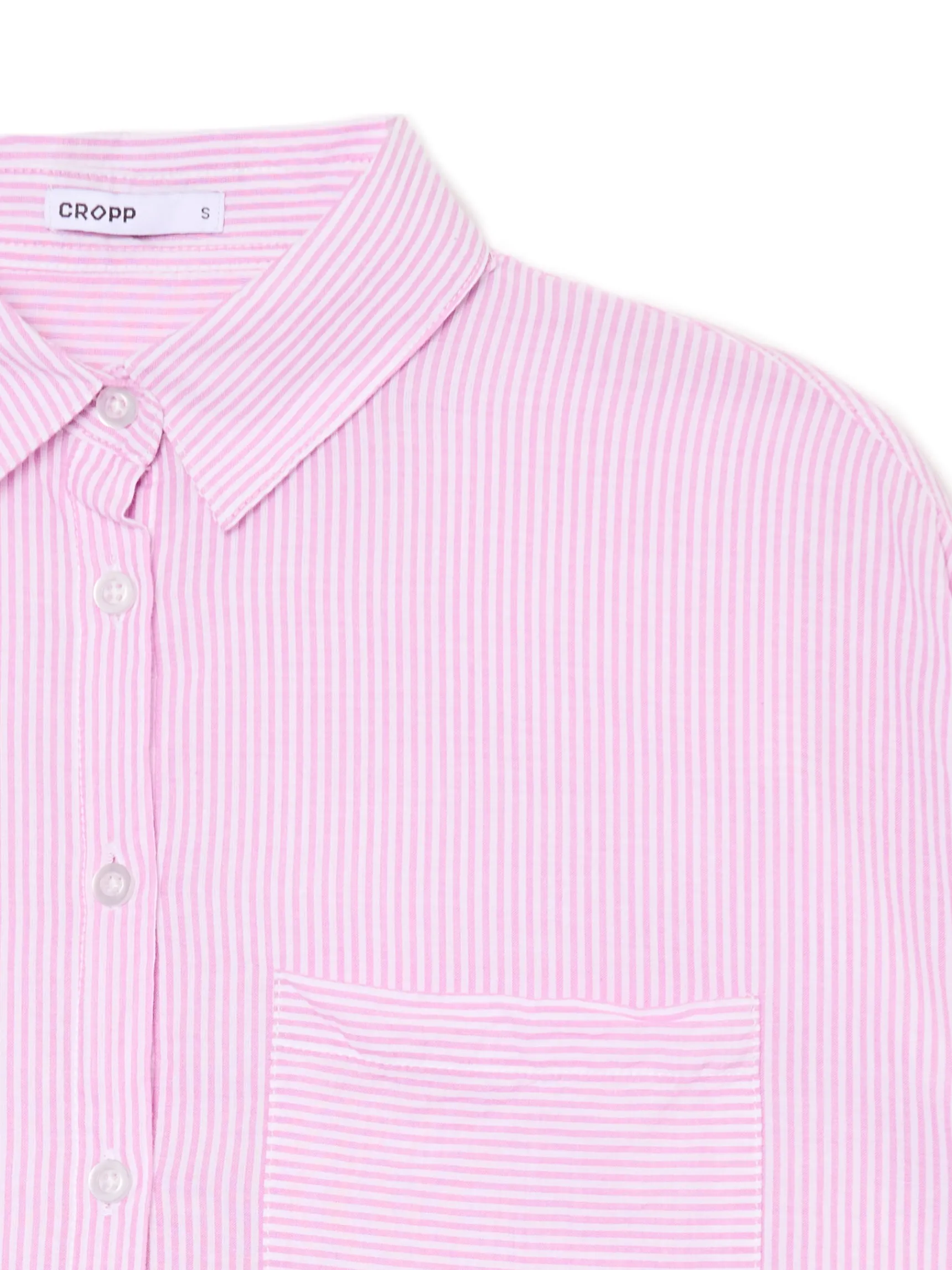 Fashion Cropp Koszula w różowe paski różowy