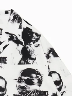 Fashion Cropp Koszula z nadrukiem Pop Smoke biały