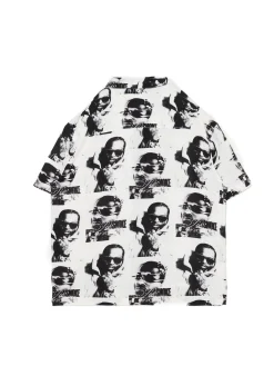 Fashion Cropp Koszula z nadrukiem Pop Smoke biały