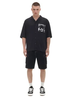 Online Cropp Koszula z nadrukiem Pusha T. czarny