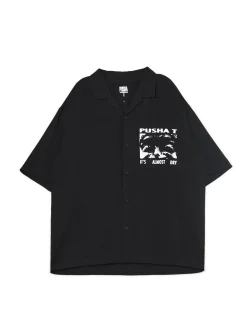 Online Cropp Koszula z nadrukiem Pusha T. czarny