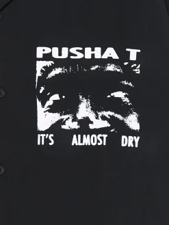 Online Cropp Koszula z nadrukiem Pusha T. czarny