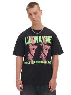 Best Cropp Koszulka Lil Wayne czarny
