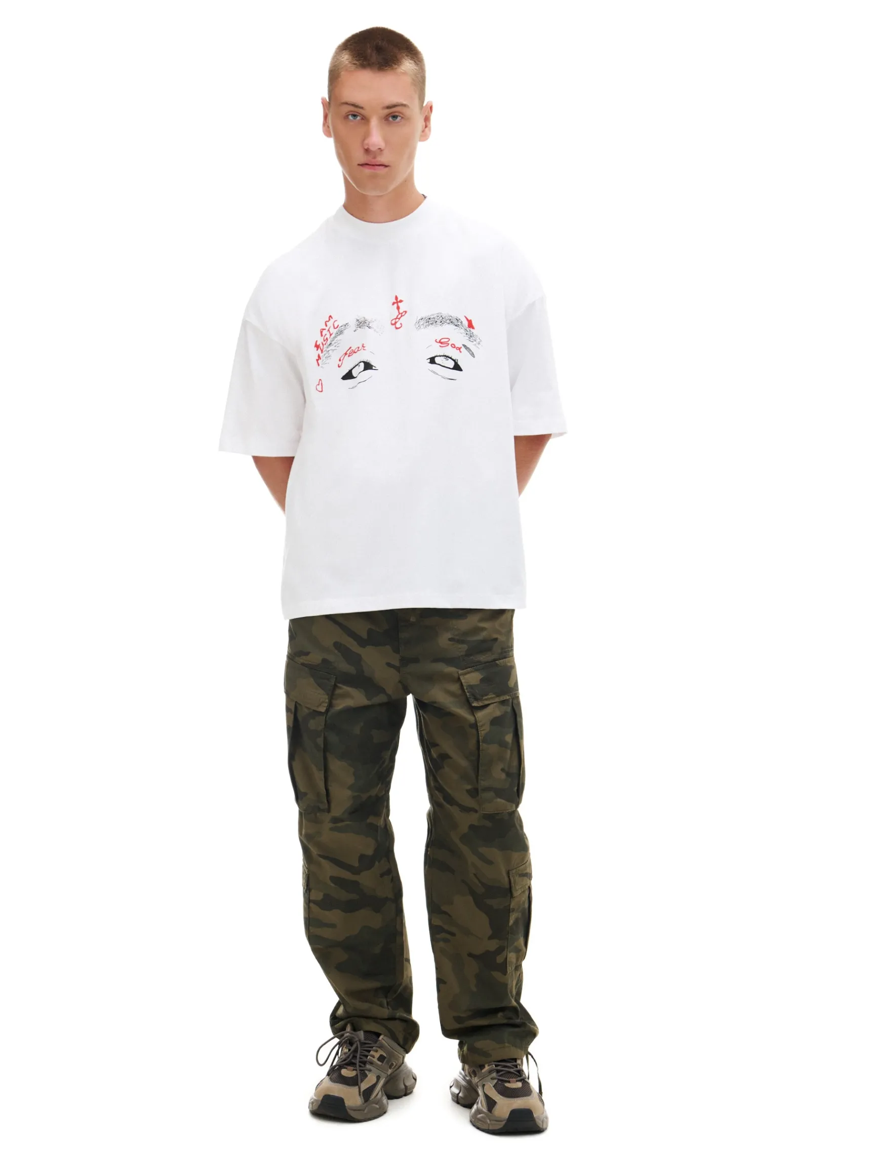 New Cropp Koszulka Lil Wayne z trasą koncertową biały