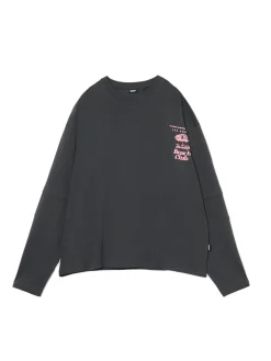 Discount Cropp Koszulka longsleeve z amerykańskim motywem szary
