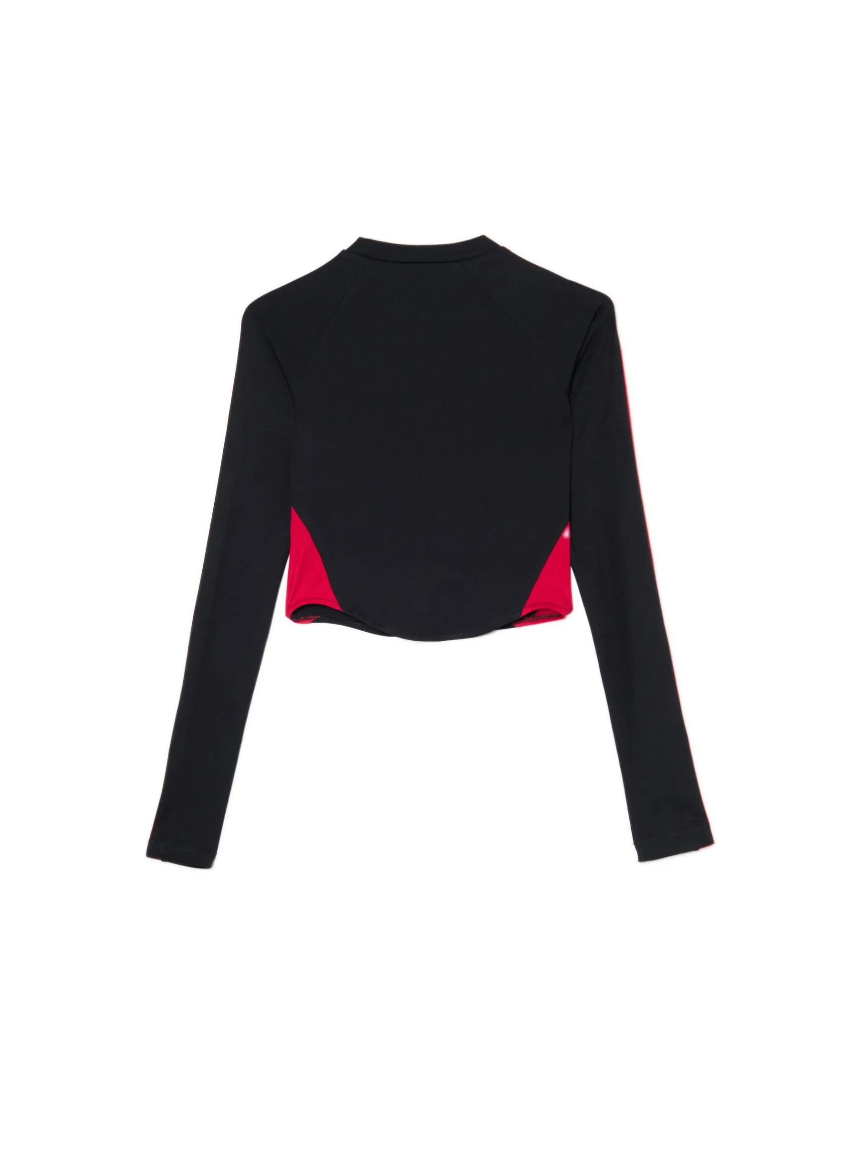 Fashion Cropp Koszulka longsleeve z racingowym nadrukiem czarny