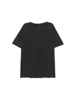 Fashion Cropp Koszulka oversize z motywem wiśni szary