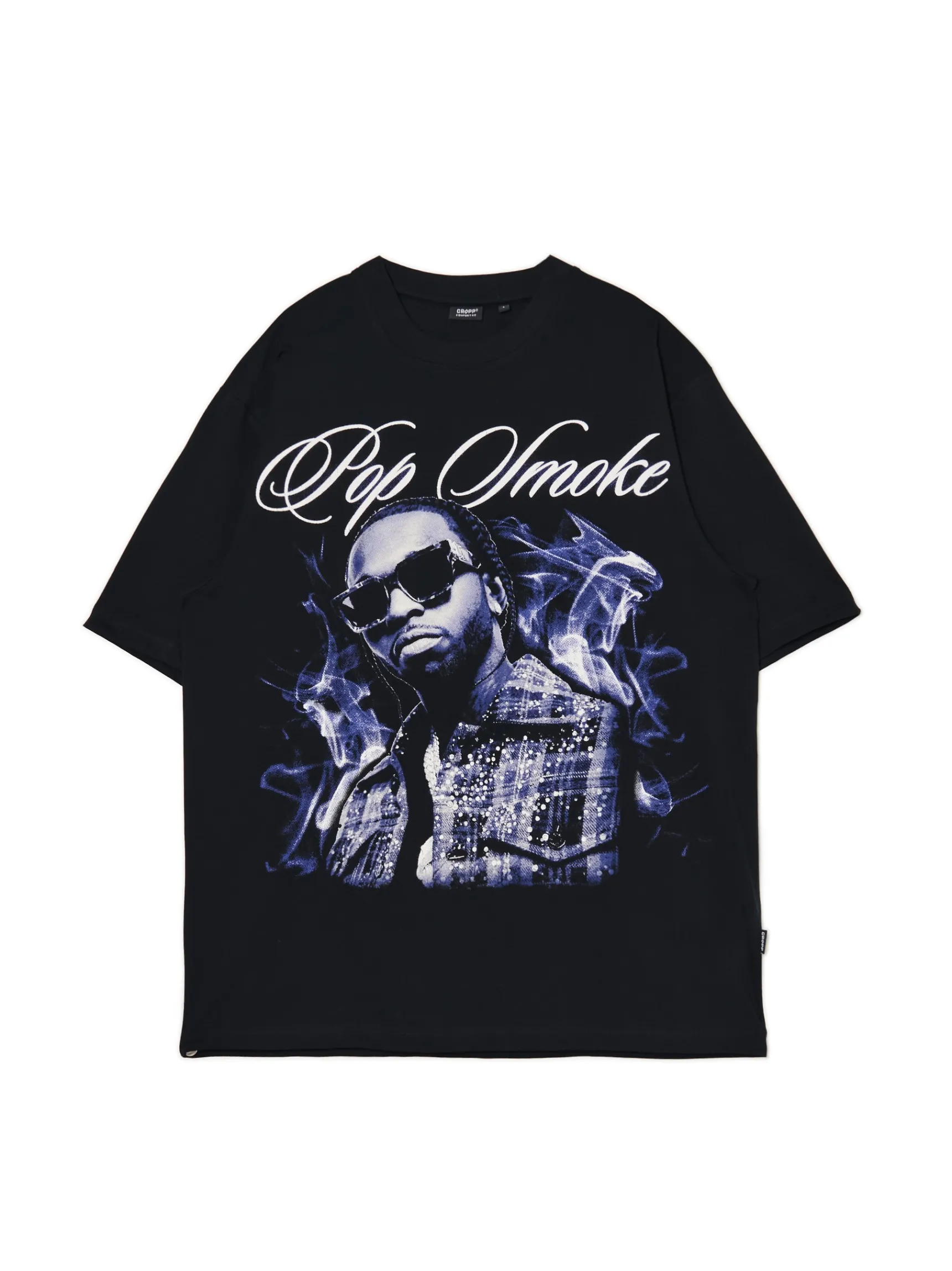 Discount Cropp Koszulka Pop Smoke czarny