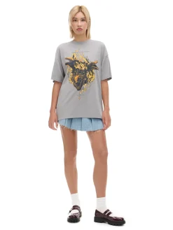 Best Cropp Koszulka Ród Smoka UNISEX szary