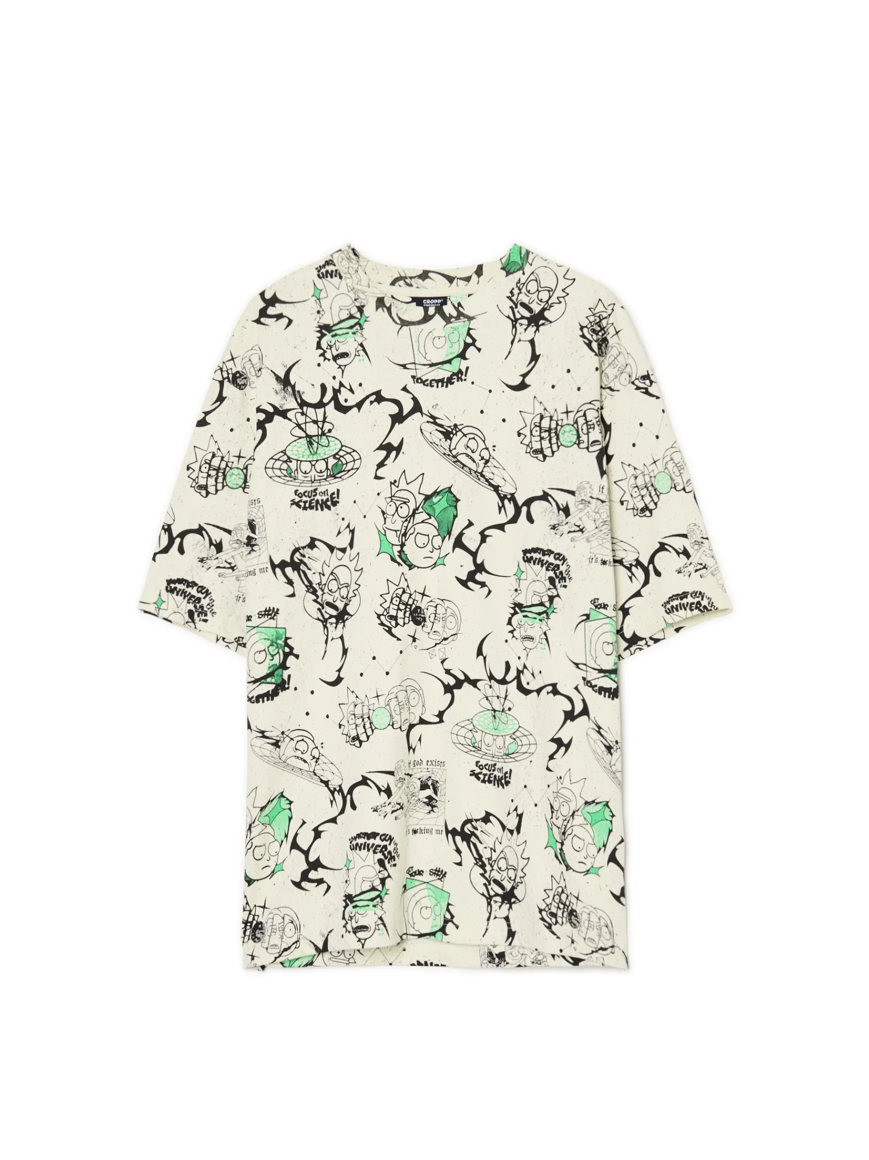 Hot Cropp Koszulka Rick i Morty niebieski