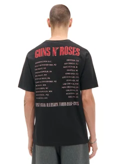 Hot Cropp Koszulka z nadrukiem Guns N' Roses czarny