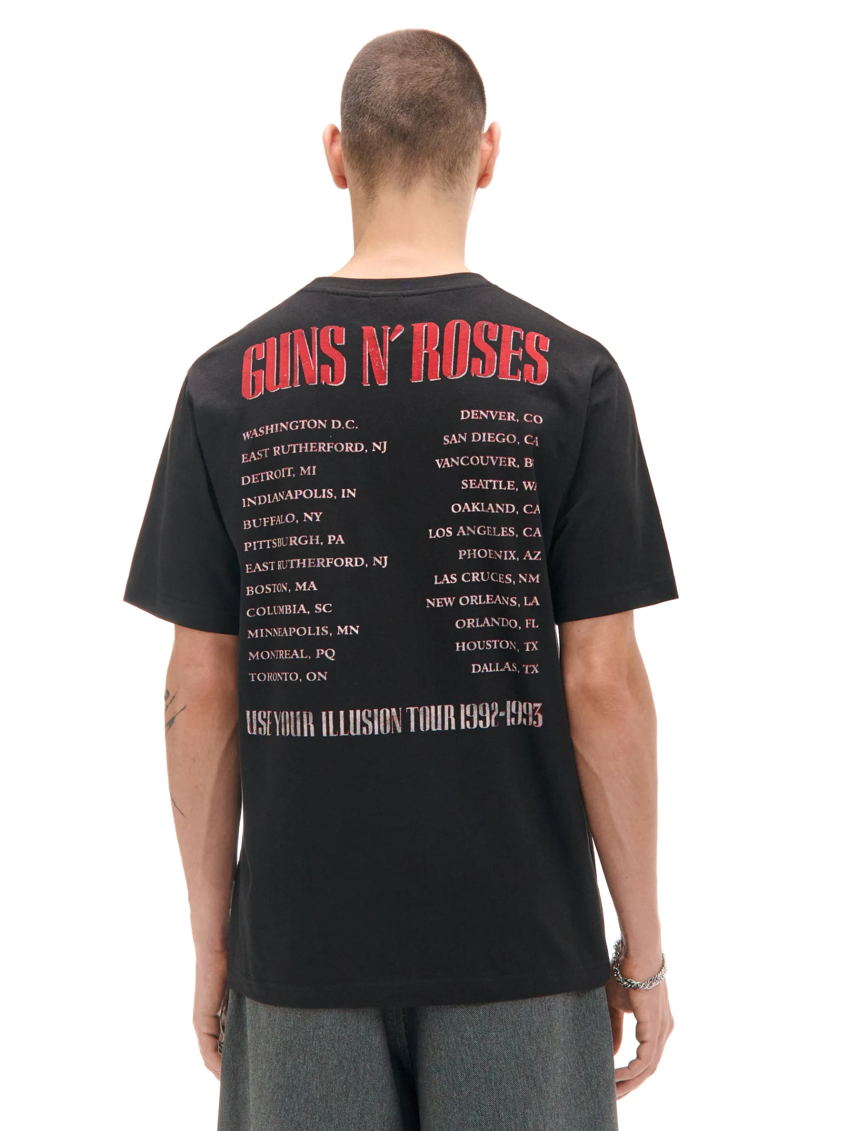 Hot Cropp Koszulka z nadrukiem Guns N' Roses czarny