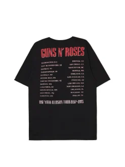 Hot Cropp Koszulka z nadrukiem Guns N' Roses czarny