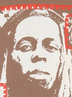 Sale Cropp Koszulka z nadrukiem Lil Wayne beżowy