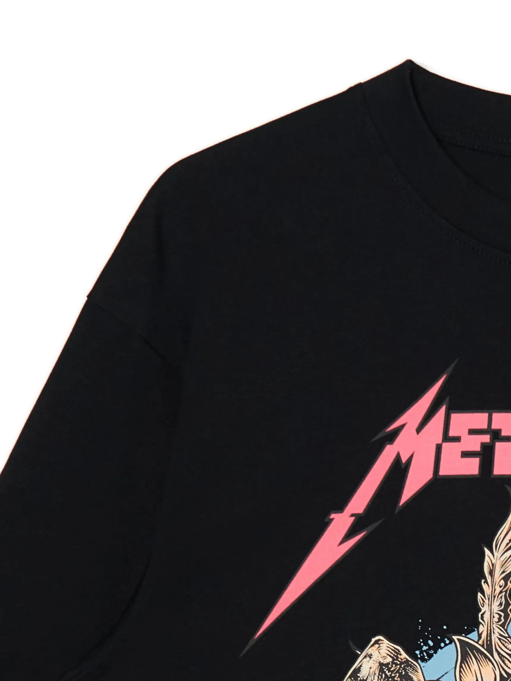 Fashion Cropp Koszulka z nadrukiem Metallica czarny