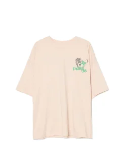 Fashion Cropp Koszulka z napisem w stylu graffiti kremowy