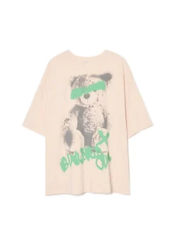 Fashion Cropp Koszulka z napisem w stylu graffiti kremowy