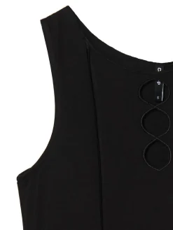 Clearance Cropp Koszulka z wycięciem z przodu czarny