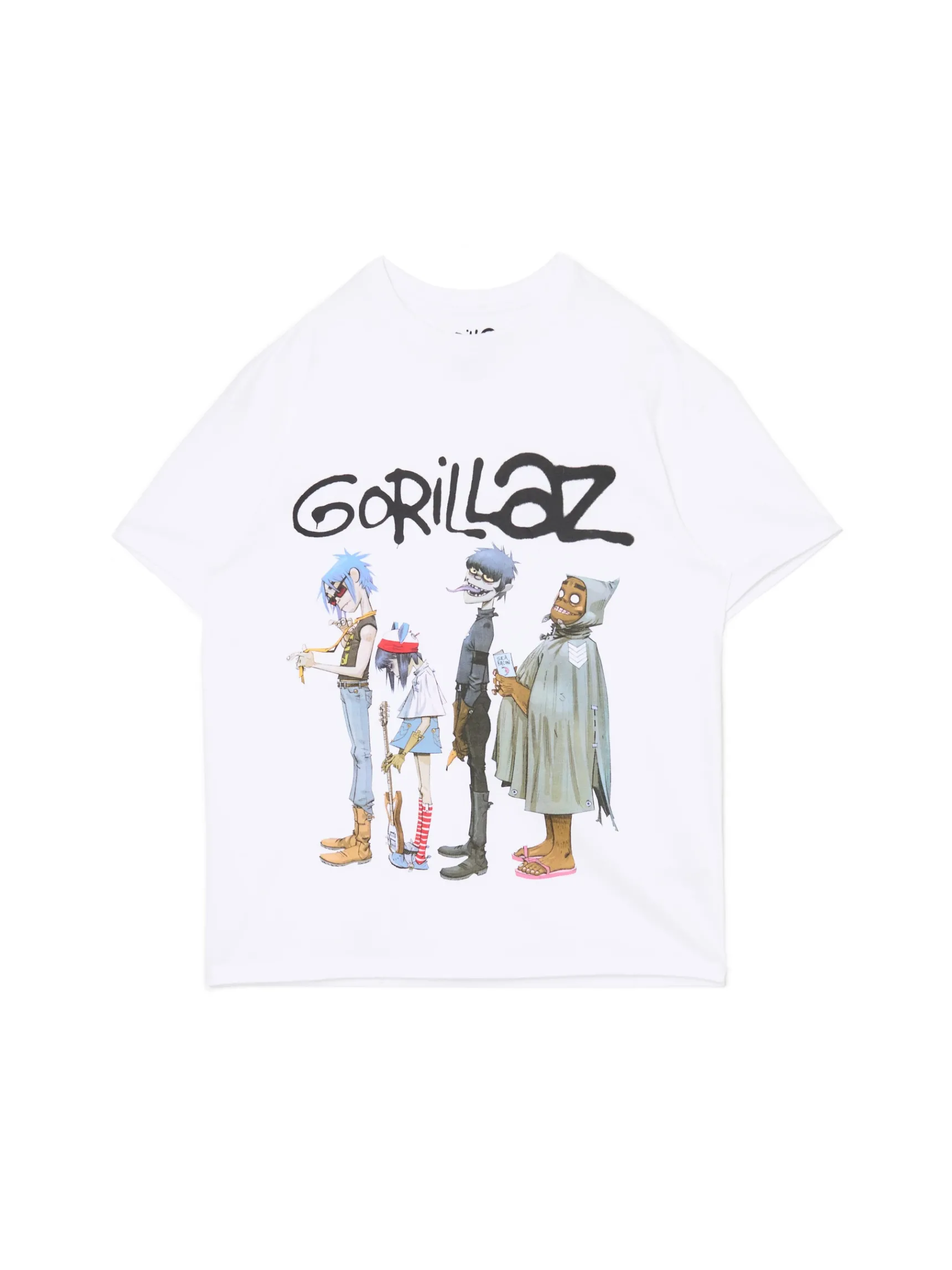 New Cropp Koszulka z zespołem Gorillaz biały