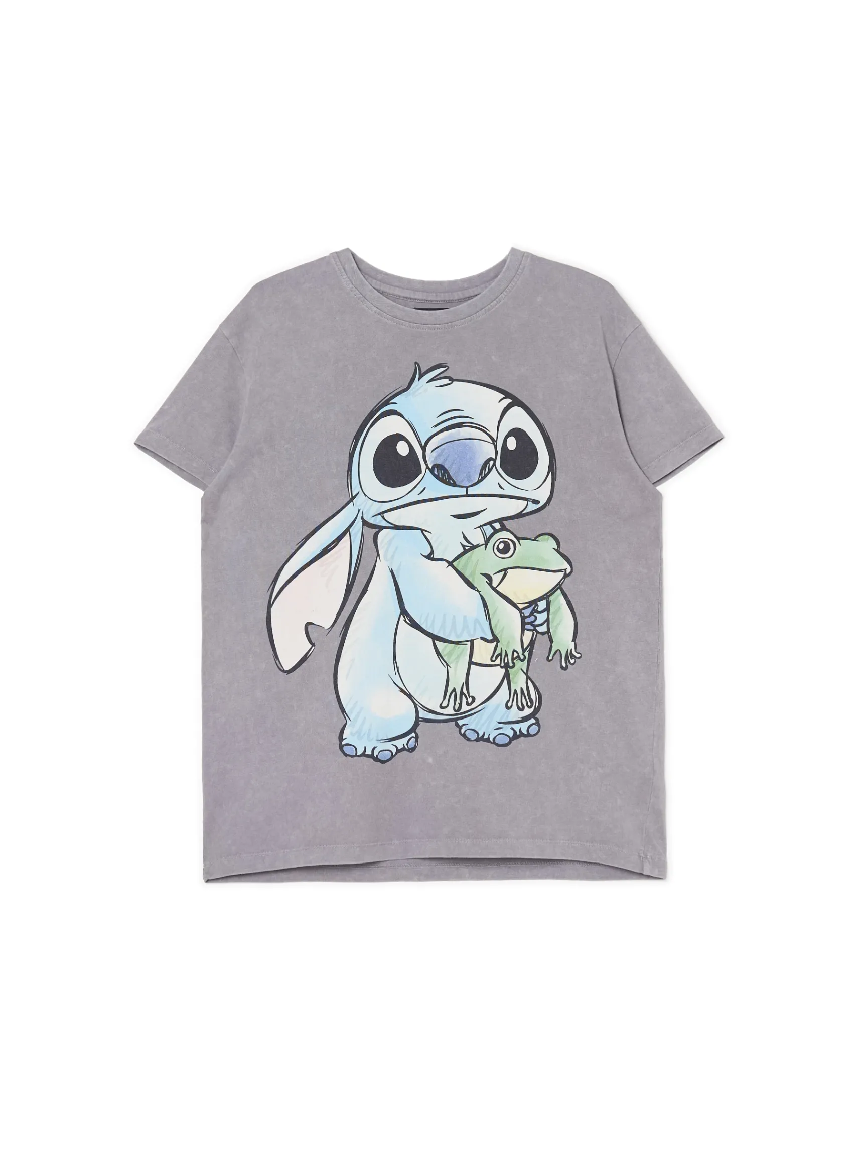 Clearance Cropp Koszulka ze Stitchem jasnyszary