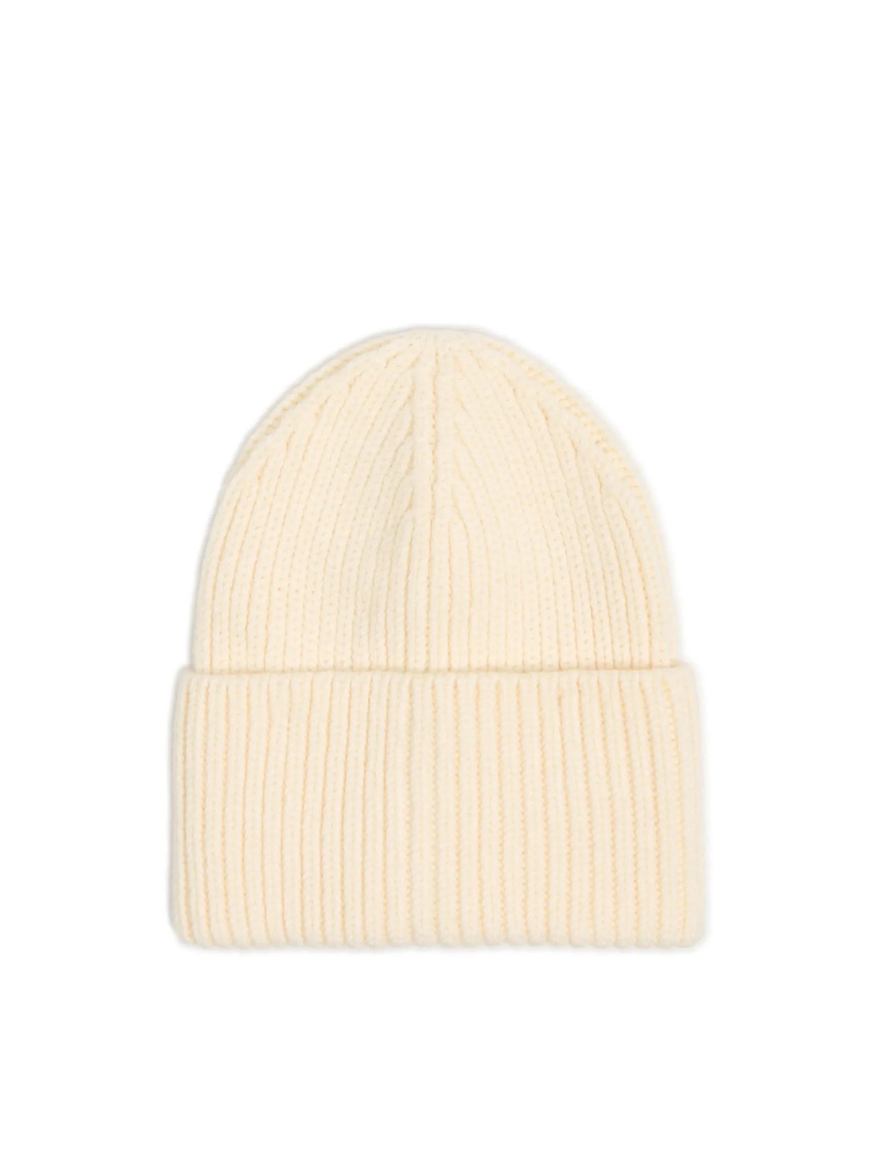 Discount Cropp Kremowa czapka beanie kremowy