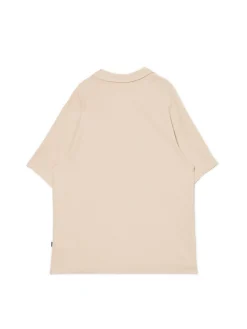 Clearance Cropp Kremowa gładka koszulka polo kremowy