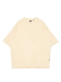 Outlet Cropp Kremowa koszulka basic kremowy
