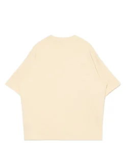 Outlet Cropp Kremowa koszulka basic kremowy