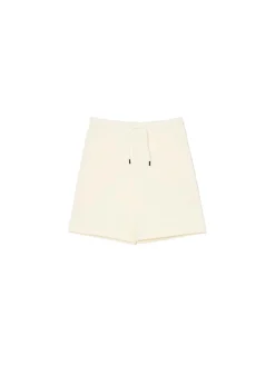 Outlet Cropp Kremowe dresowe spodenki kremowy