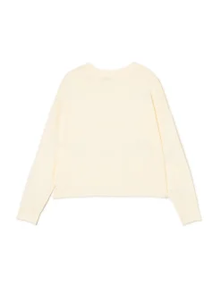 Fashion Cropp sweter z kokardkami kremowy
