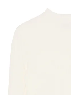 Sale Cropp sweter z półgolfem kremowy