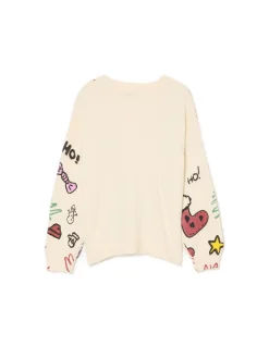 Clearance Cropp świąteczny sweter kremowy