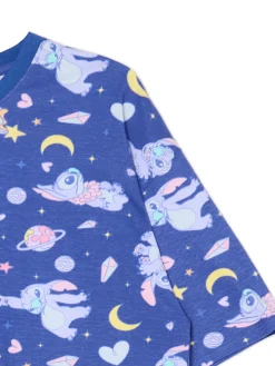 New Cropp Krótka dwuczęściowa piżama ze Stitchem niebieski