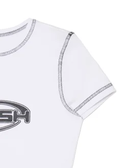 Online Cropp Krótki T-shirt biały