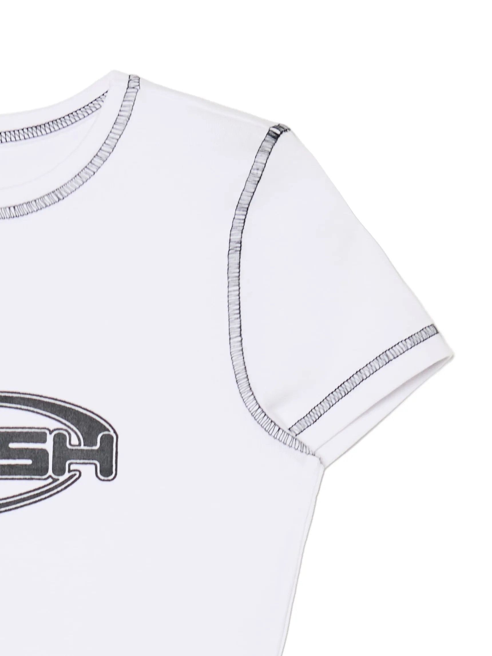 Online Cropp Krótki T-shirt biały