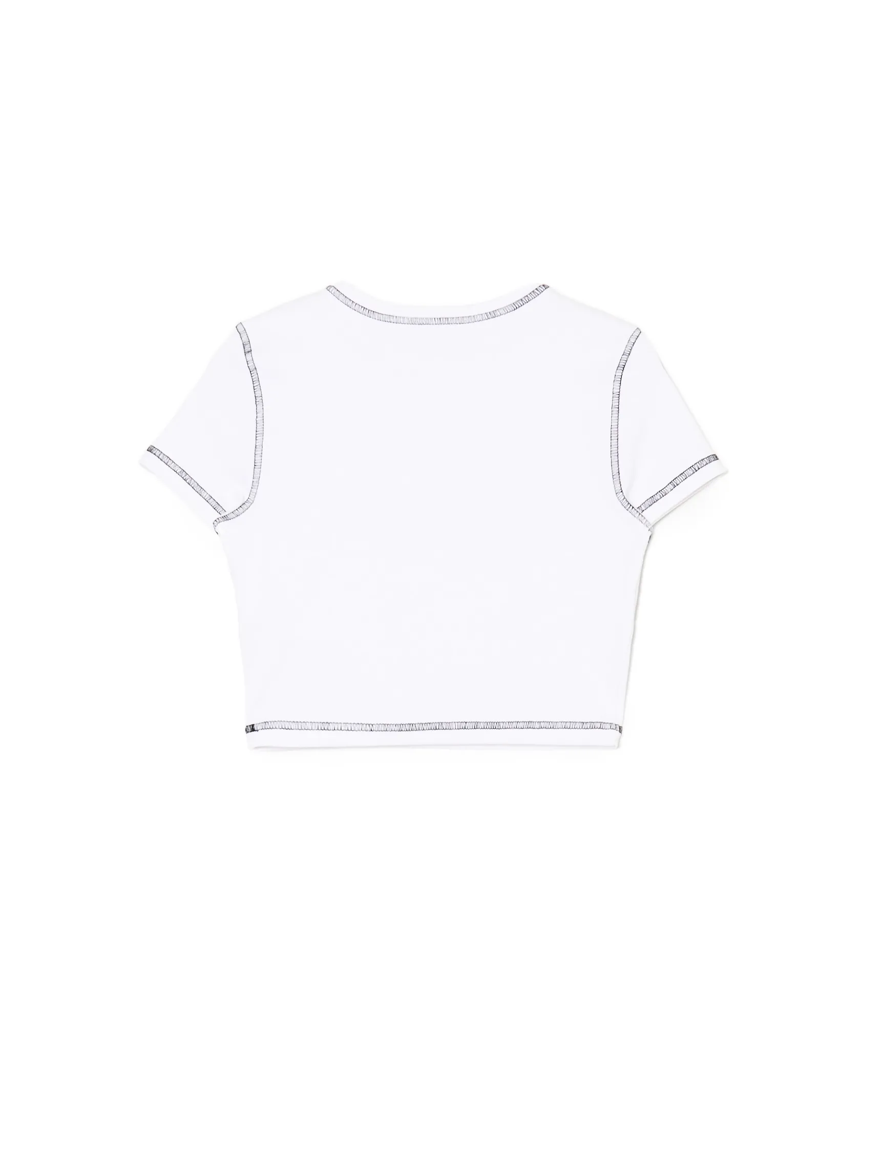 Online Cropp Krótki T-shirt biały