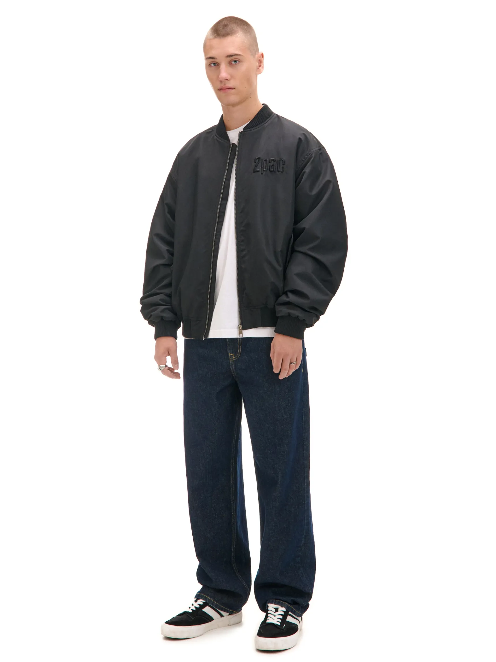 New Cropp Kurtka bomber 2 Pac czarny