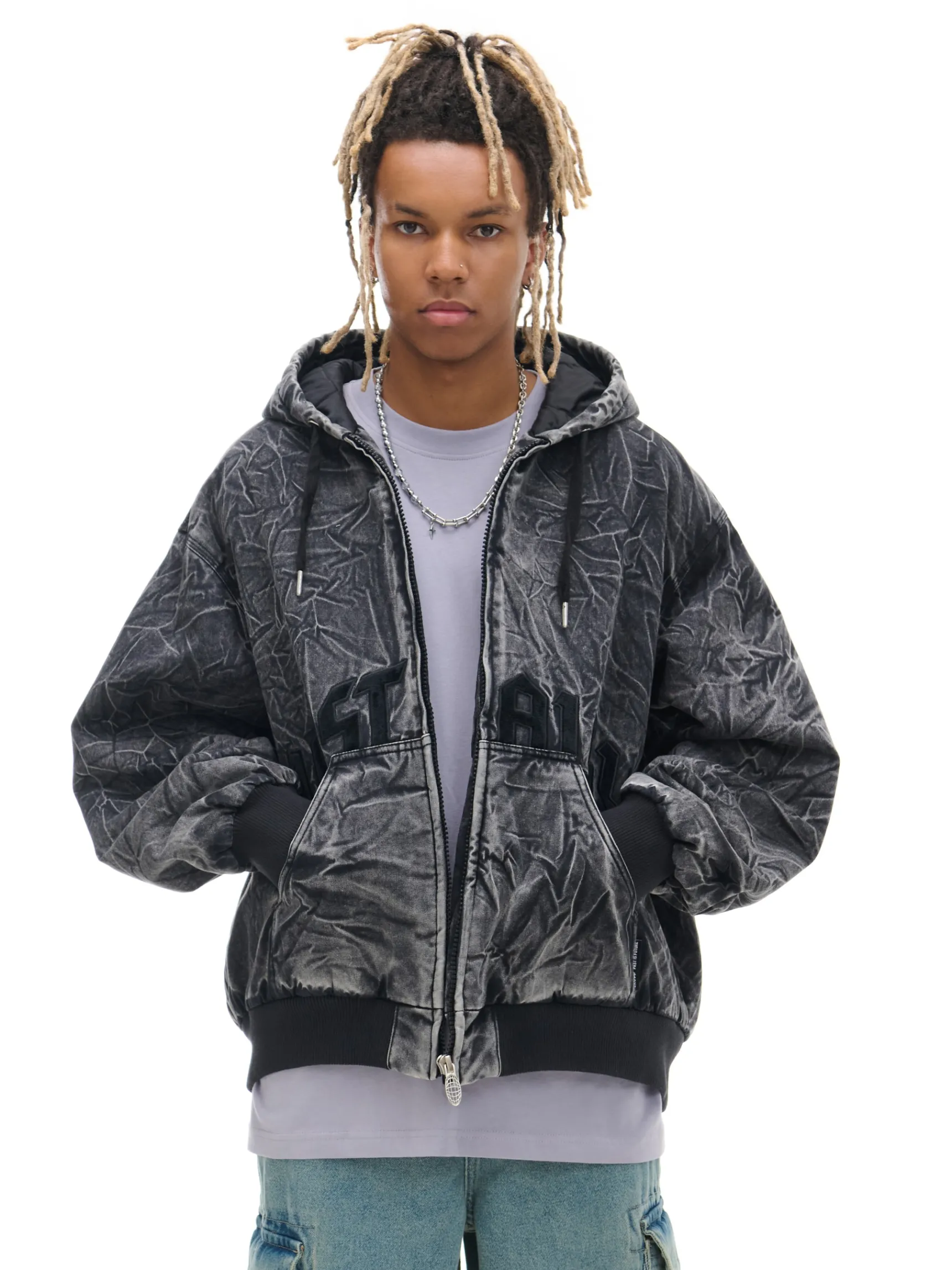 Outlet Cropp Kurtka bomber typu hoodie czarny