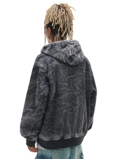 Outlet Cropp Kurtka bomber typu hoodie czarny