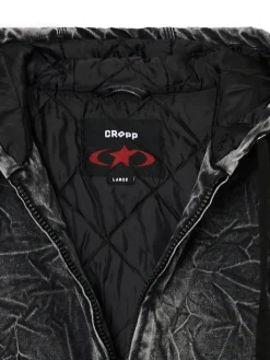 Outlet Cropp Kurtka bomber typu hoodie czarny
