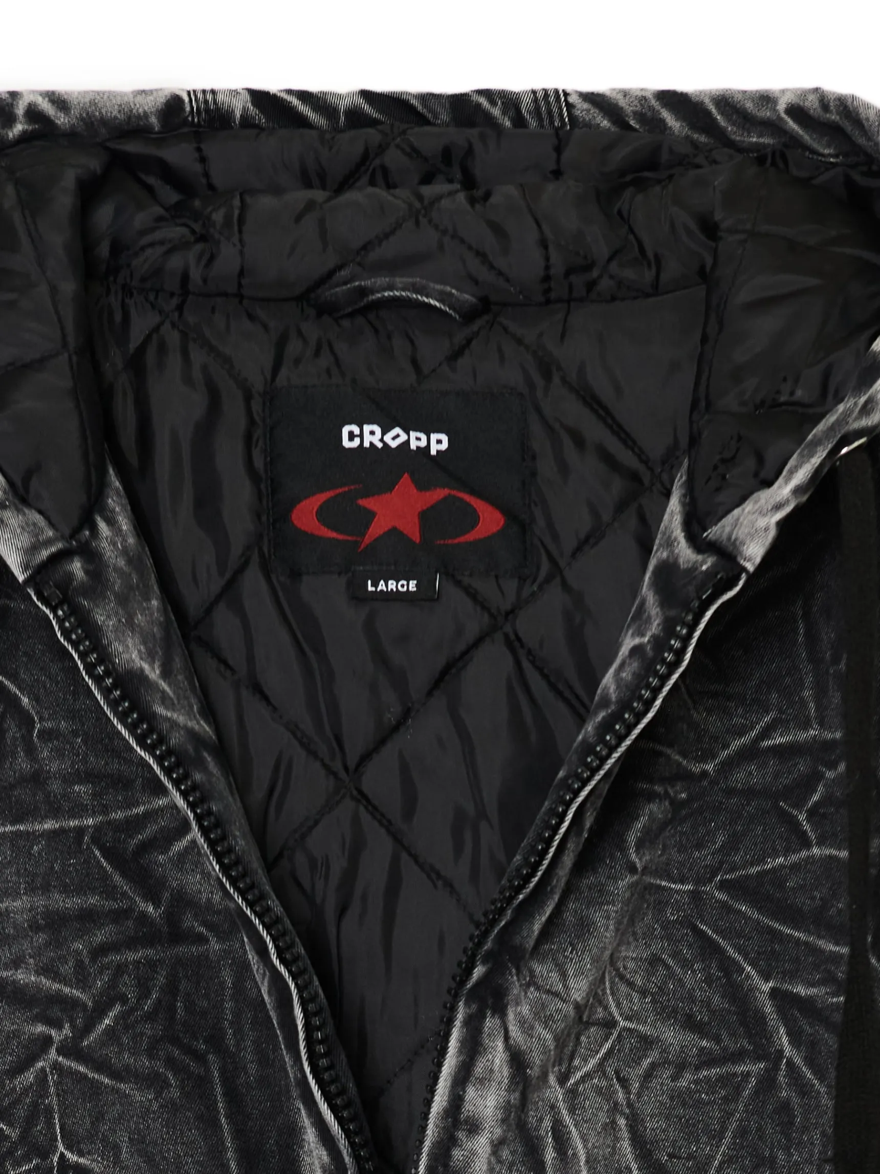Outlet Cropp Kurtka bomber typu hoodie czarny
