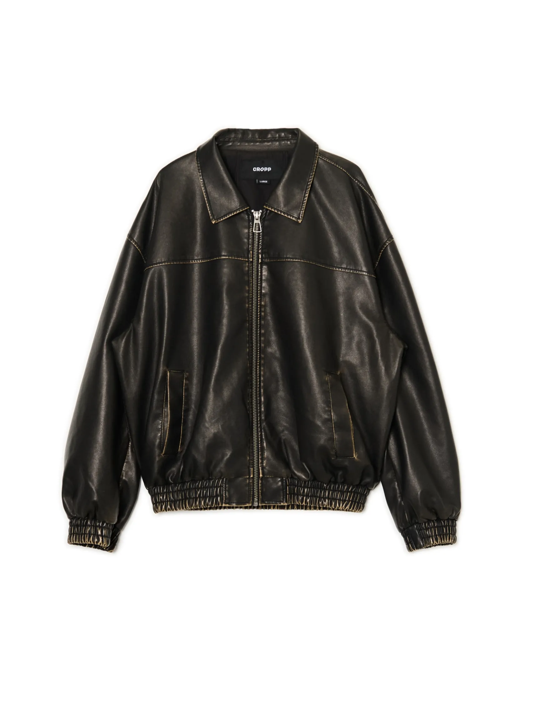 Sale Cropp Kurtka bomber w stylu vintage brązowy
