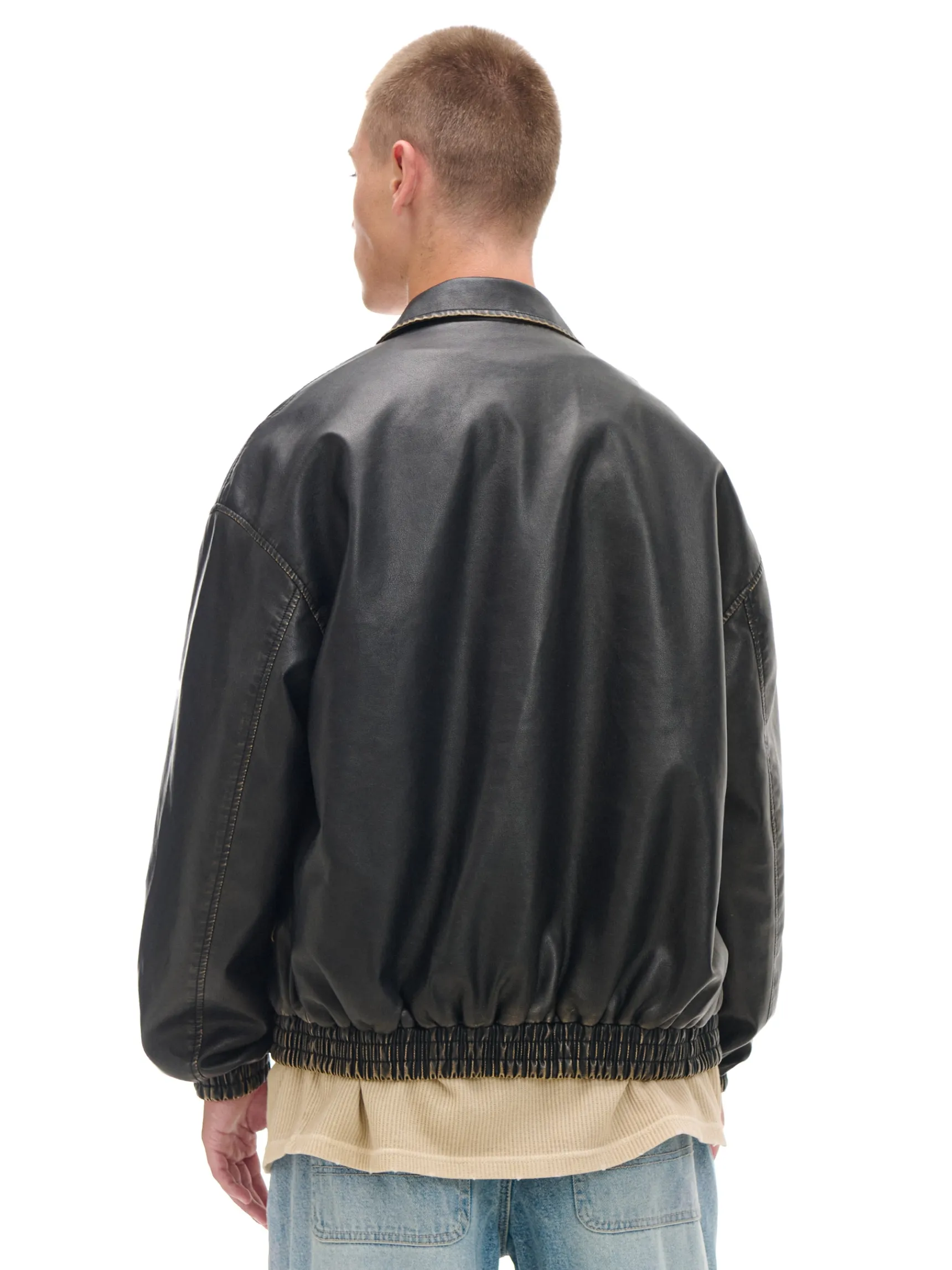 Sale Cropp Kurtka bomber w stylu vintage brązowy