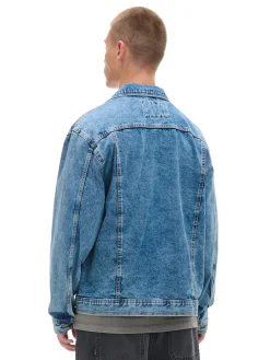 Outlet Cropp Kurtka jeansowa niebieski