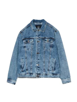 Outlet Cropp Kurtka jeansowa niebieski