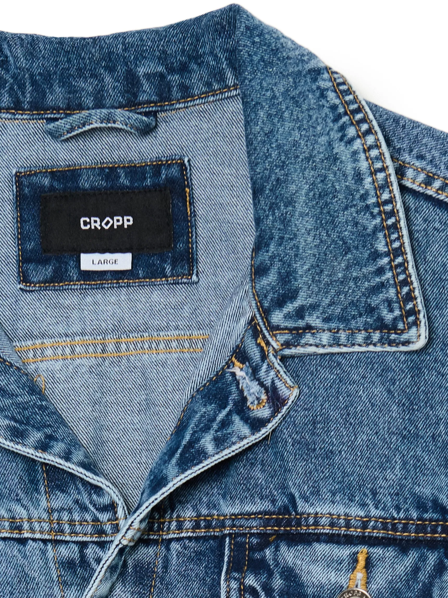 Outlet Cropp Kurtka jeansowa niebieski