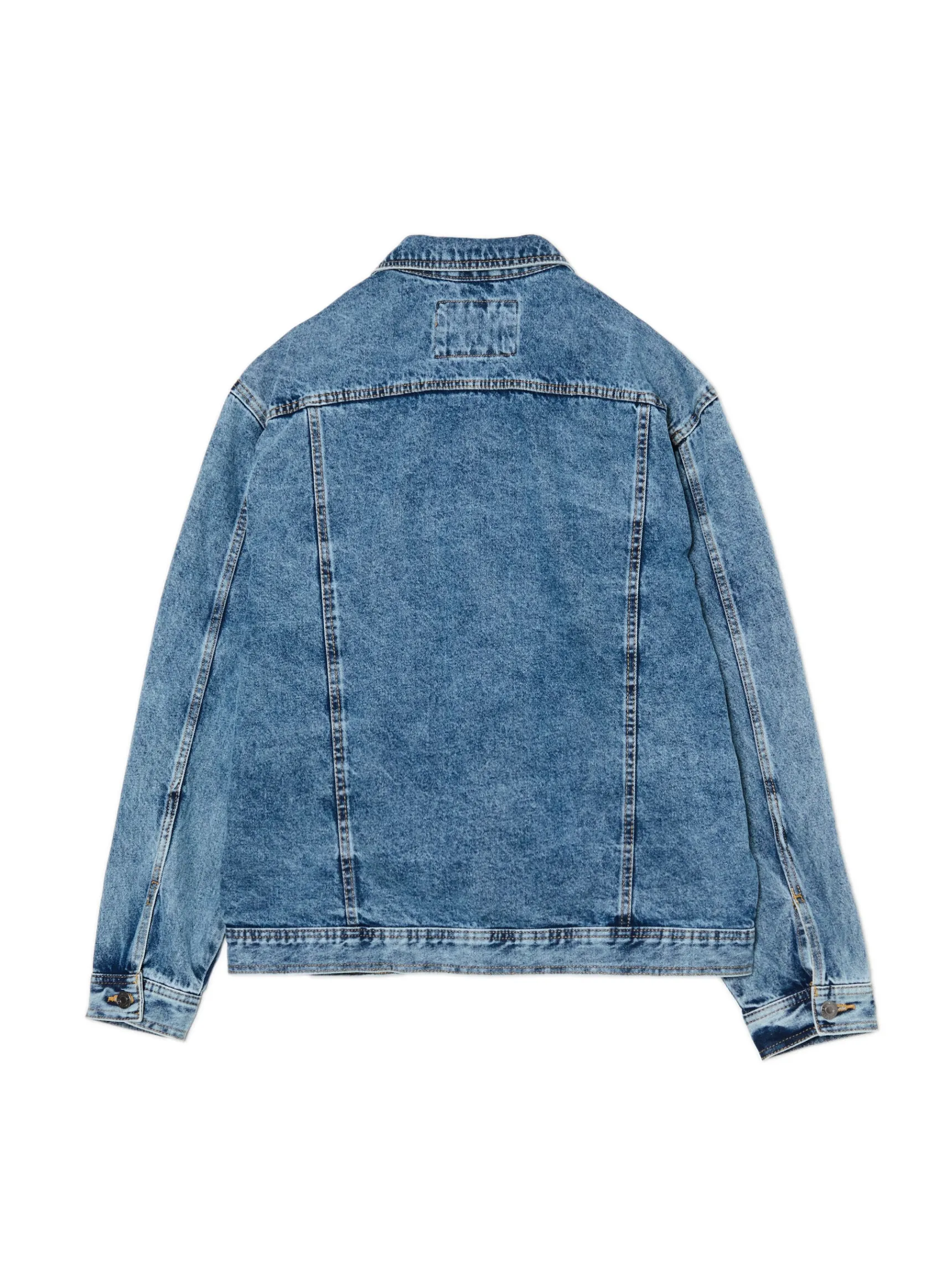 Outlet Cropp Kurtka jeansowa niebieski